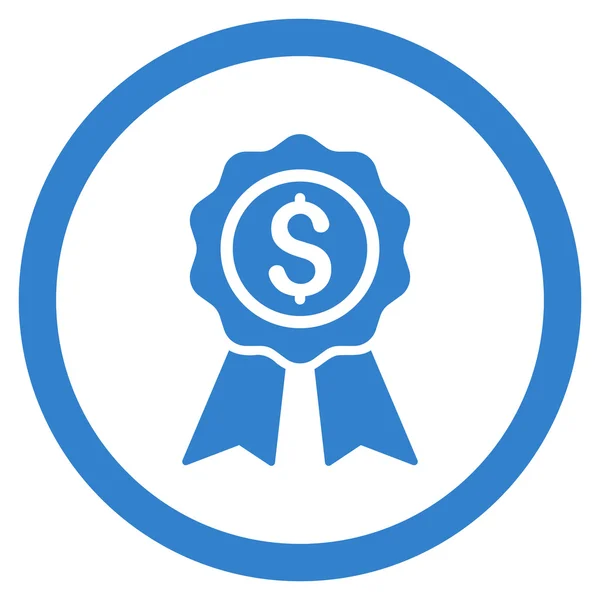 Business Award afgeronde Vector Icon — Stockvector
