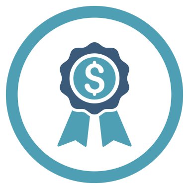 İş Ödülü yuvarlak vektör simgesi