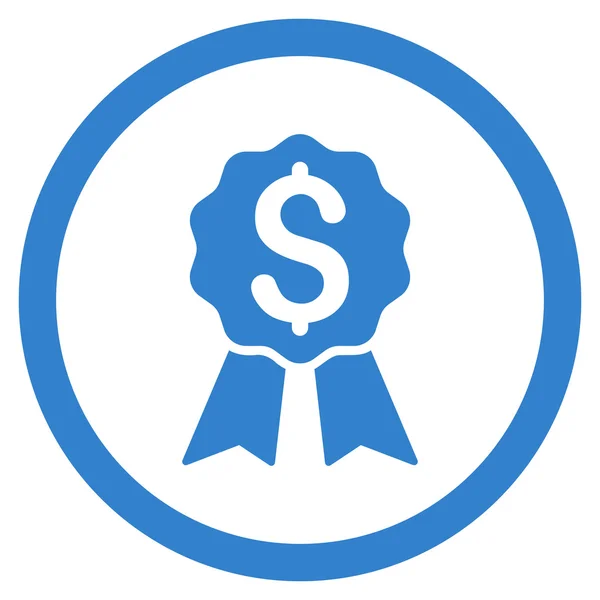 Banking Award afgeronde Vector Icon — Stockvector
