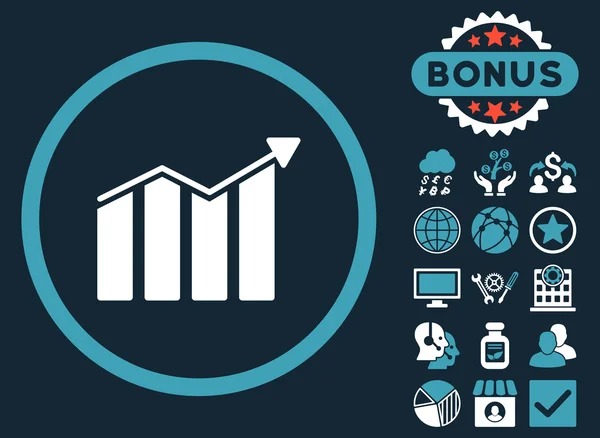 Trend wektor płaskie ikona z Bonus — Wektor stockowy