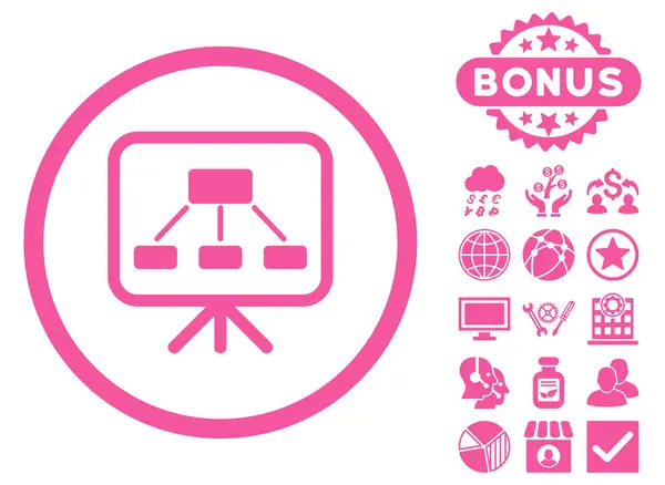 Systemu ekran płaski wektor ikona z Bonus — Wektor stockowy