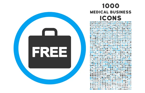 Icono redondeado de contabilidad gratis con 1000 iconos de bonificación — Archivo Imágenes Vectoriales