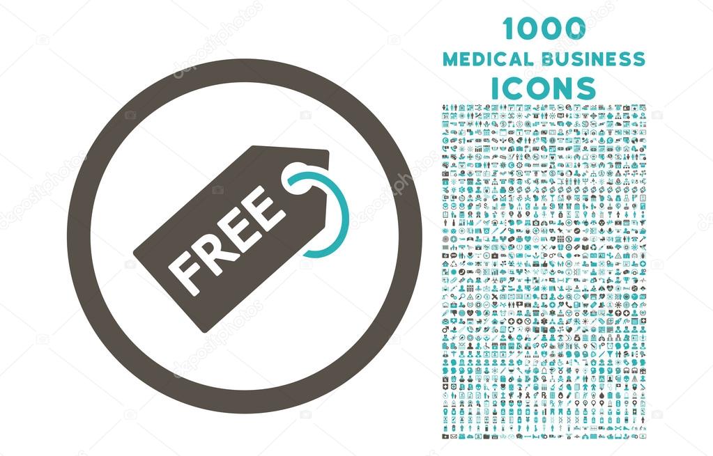 Free Tag Rounded Icon with 1000 Bonus Icons
