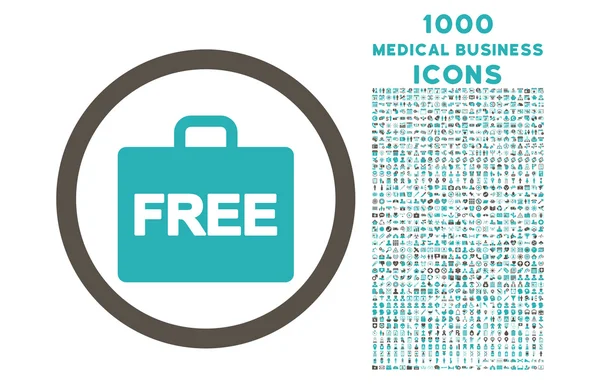 Icono redondeado de contabilidad gratis con 1000 iconos de bonificación — Archivo Imágenes Vectoriales