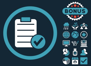 Form düz vektör simgesi ile Bonus uygulamak