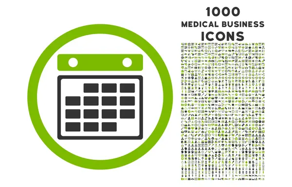 Calendario del mes Icono redondeado con 1000 iconos de bonificación —  Fotos de Stock