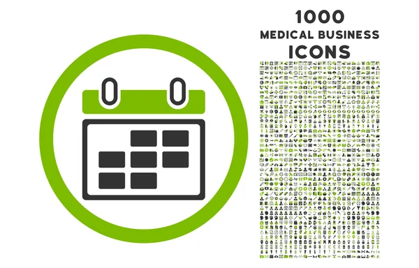 Calendario del mes Icono redondeado con 1000 iconos de bonificación —  Fotos de Stock