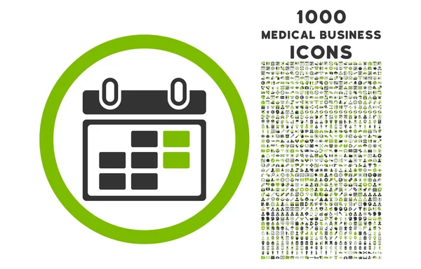 Calendario del mes Icono redondeado con 1000 iconos de bonificación —  Fotos de Stock