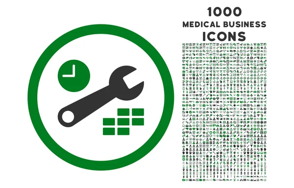 날짜 및 시간 구성 반올림 아이콘 1000 보너스 아이콘 — 스톡 사진