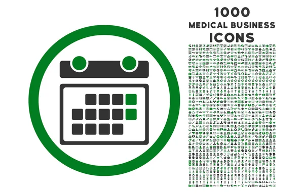 Calendario del mes Icono redondeado con 1000 iconos de bonificación —  Fotos de Stock