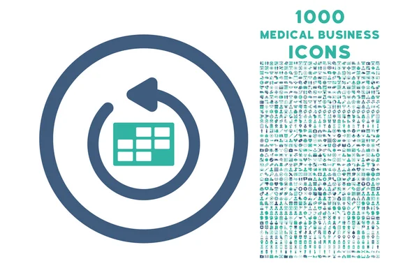 Обновить округлый календарь иконки с 1000 Bonus Icons — стоковое фото