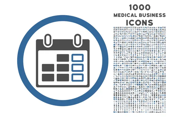 달력 주 반올림 아이콘 1000 보너스 아이콘 — 스톡 사진