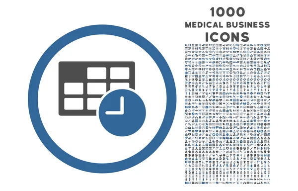 날짜 및 시간 반올림 아이콘 1000 보너스 아이콘 — 스톡 사진