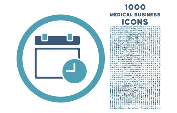 날짜 및 시간 반올림 아이콘 1000 보너스 아이콘 — 스톡 사진