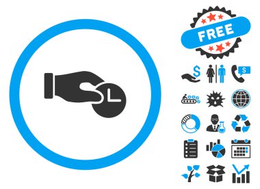 Zaman özellikleri düz vektör simge Bonus ile