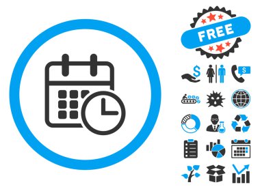 Uçus tarifesi düz vektör simge Bonus ile