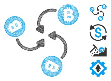 Net Bitcoin Karıştırıcı Girdap Vektör Ağı