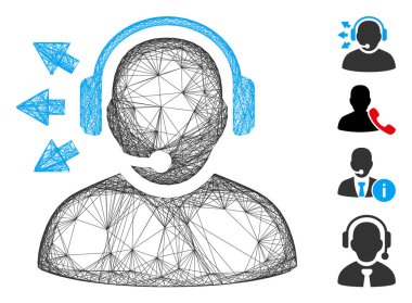 Ağ Operatörü Konuşma Vektörü AğıComment