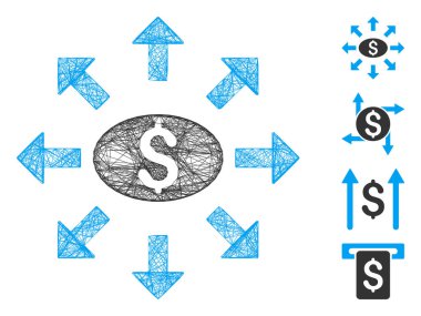 Ağ Kütlesi Nakit Vektör Ağı