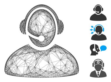 Ağ Çağrı Merkezi Operatörü Vektör Ağı