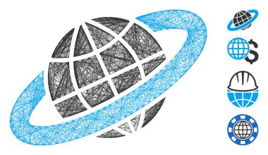 Yumurtadan Çıkan Gezegen Halkası Vektör Ağı