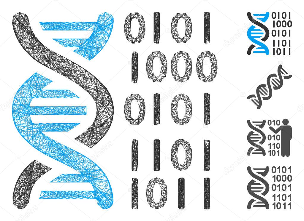 Linear DNA Binary Code Vector Mesh