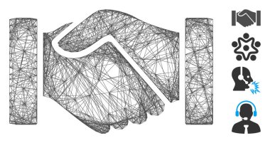 Ağ Tokalaşma Vektör Ağı