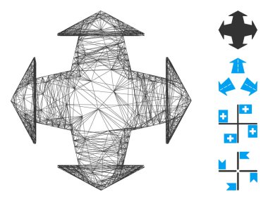 Ağ Yönleri Vektör Ağı