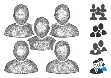 Ağ Arkadaşları Kalabalık Vektör Ağı