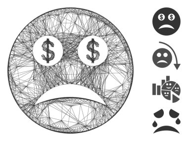 İflas etmiş Ağ Güler yüz Vektör Ağı