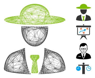 Ağ Tarım Şefi Vektör Ağı
