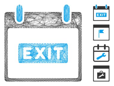 Yumurtadan Çıkışlı Başlık Takvimi Gün Vektör Ağı