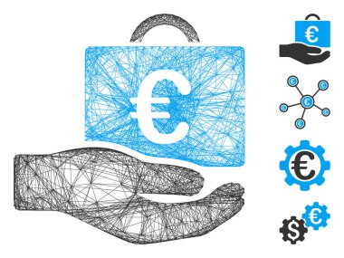 Net Euro Muhasebe Servisi Vektör Ağı