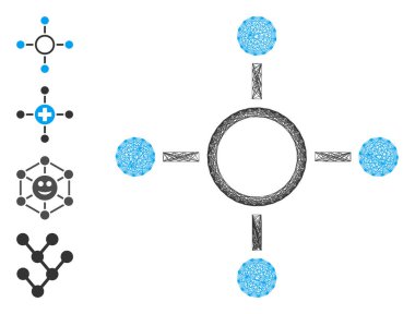 Ağ Radyasyon Yapısı Vektör Ağı
