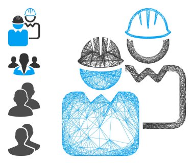 Net Endüstriyel Kullanıcılar Vektör Ağı