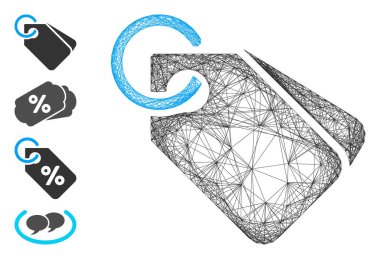 Ağ Etiketleri Vektör Ağı