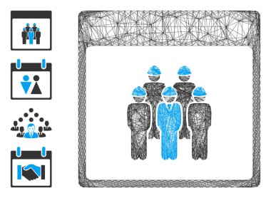 Net Personel Takvim Sayfa Vektör Ağı