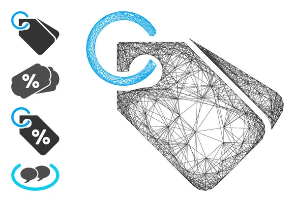 Ağ Etiketleri Vektör Ağı