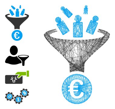 Yumurtadan çıkan Euro Satışı Dönüştürme Vektörü Ağı