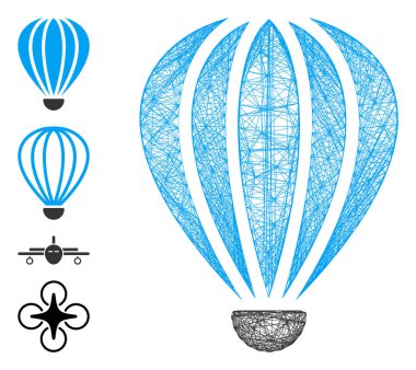 Yumurtadan çıkan Aerostat Vektör Ağı