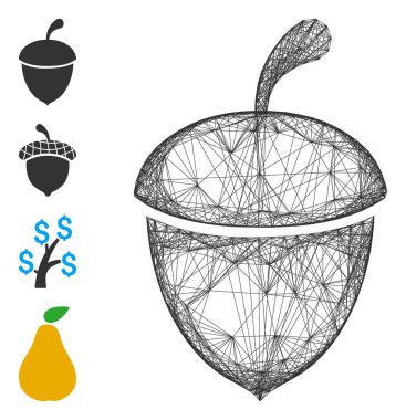 Ağlı Meşe Palamudu Vektör Ağı