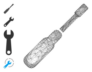 Ağ Tornavidası Vektör Ağı