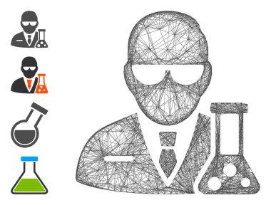 Yumurtadan çıkan Kimyasal Bilimci Vektör Ağı