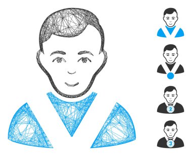 Tasarlanmış Ödüllü Adam Vektör Ağı