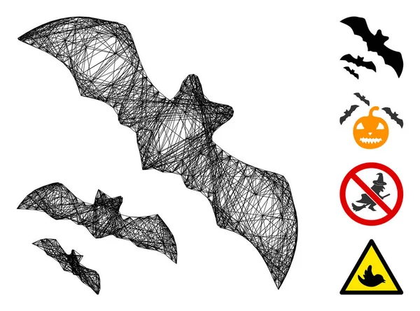 孵化飞行蝙蝠病媒网 — 图库矢量图片
