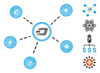 Ağ Bağlantıları Vektör Ağı