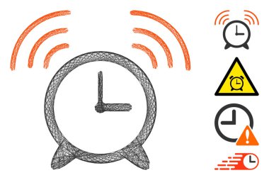 Ağ Uyanın Saat Vektörü Ağı