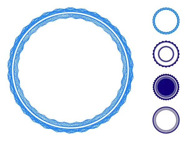 网络证书圆形Rosette帧向量网 — 图库矢量图片