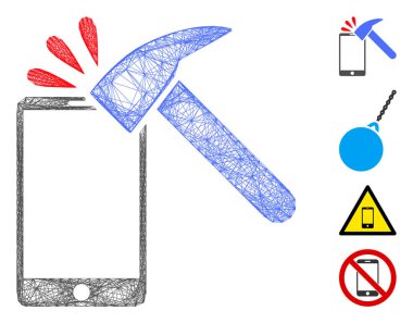 Ağ Çekici Akıllı Telefon Vektör Ağı