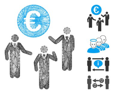 Yumurtadan Çıkan Euro Tartışma Vektörü Ağı